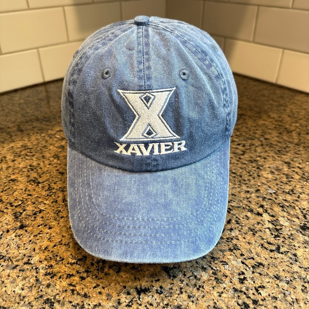 Xavier Musketeers Port & Company Dad Hat Blue NCAA Adjustable Cap